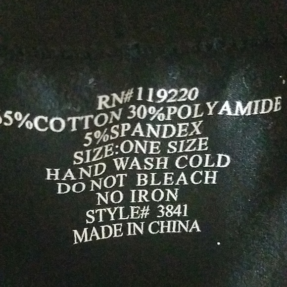 NWT, Nana USA, Black legg'ings, OS - Picture 4 of 5